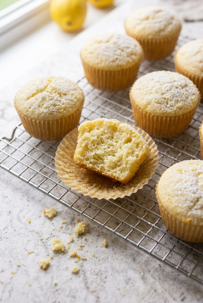 Easy Cake Mix Lemon Muffins